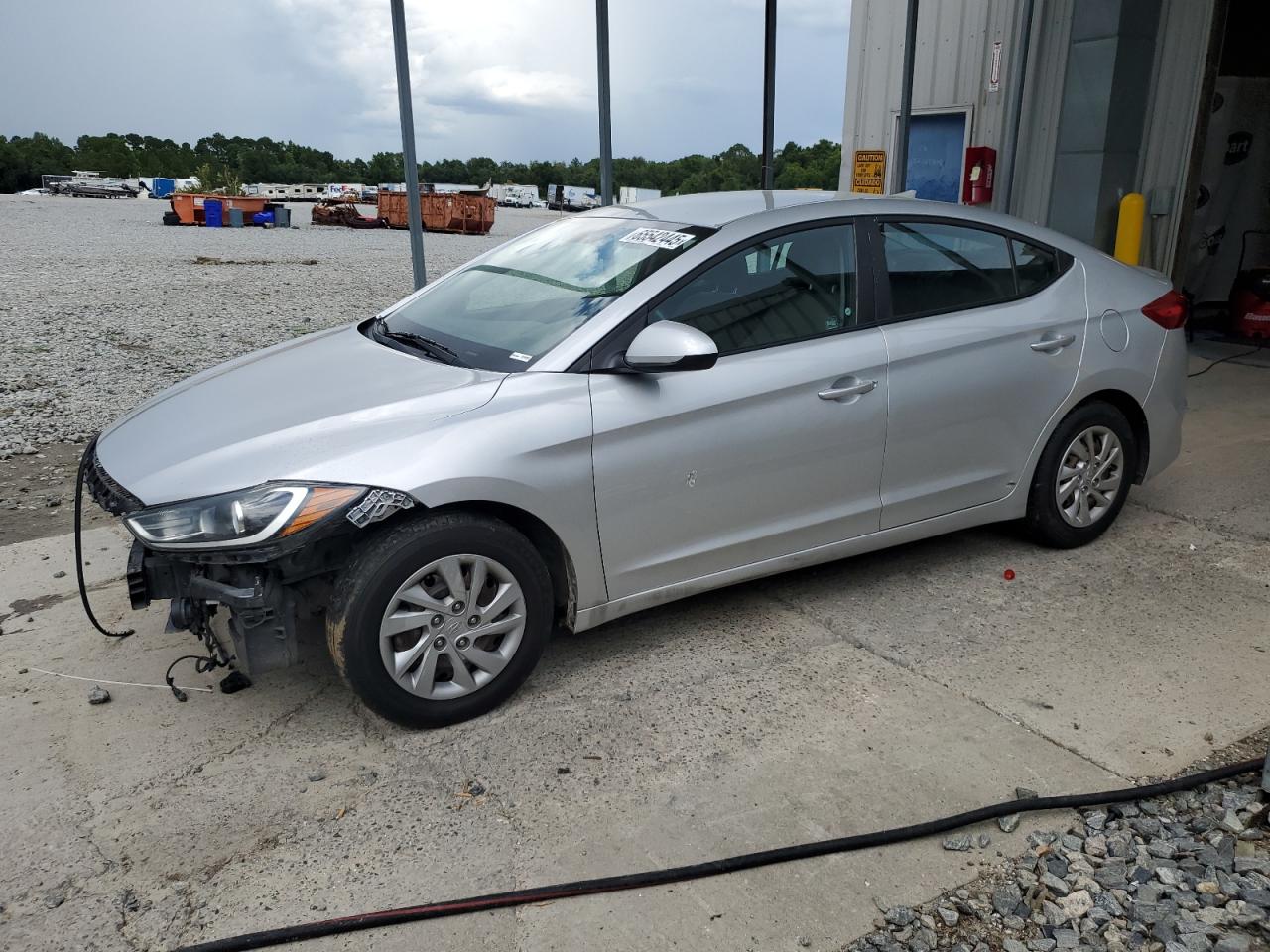 2017 Hyundai Elantra Se silver null gas 5NPD74LF9HH185989 photo #1