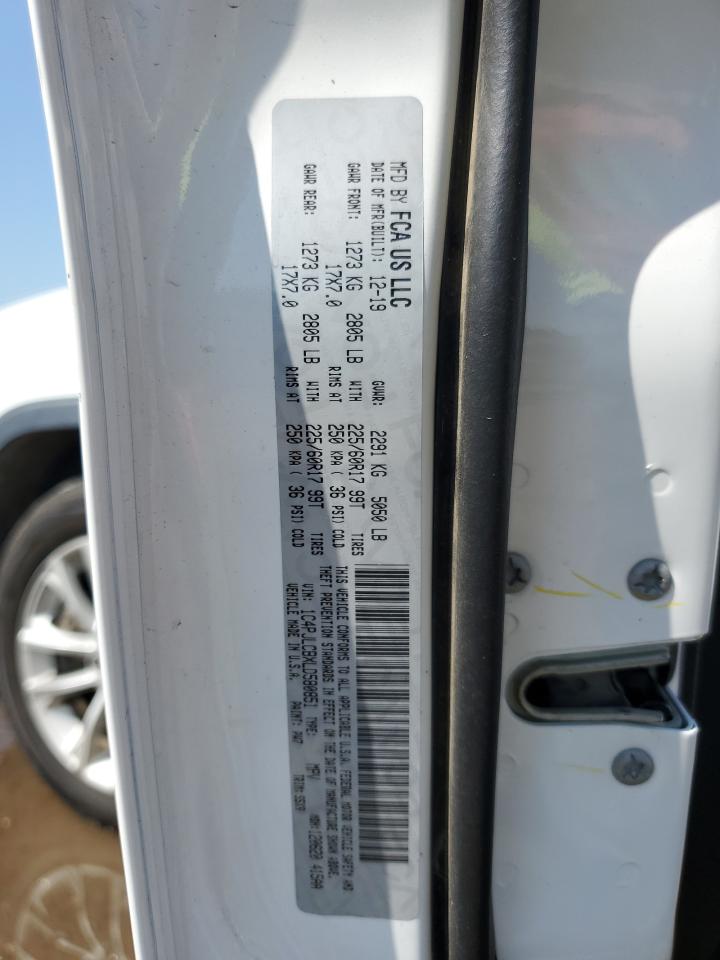 2020 Jeep Cherokee Latitude VIN: 1C4PJLCBXLD580851 Lot: 66956705