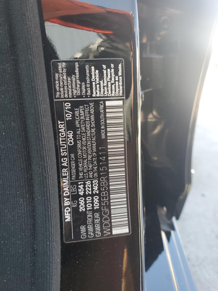 2011 Mercedes-Benz C 300 VIN: WDDGF5EB5BR151411 Lot: 67268115