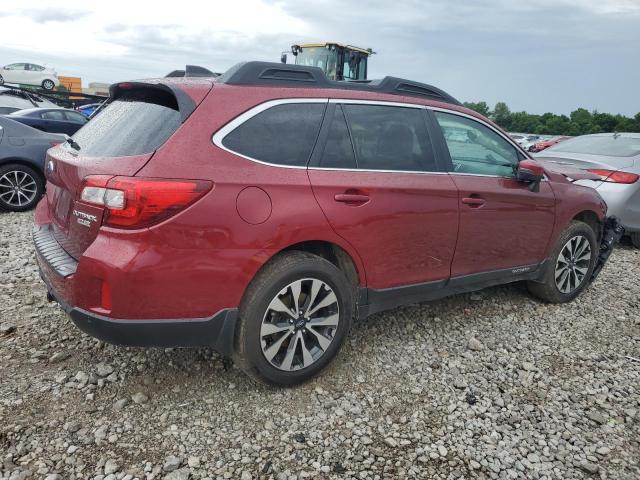  SUBARU OUTBACK 2017 Czerwony