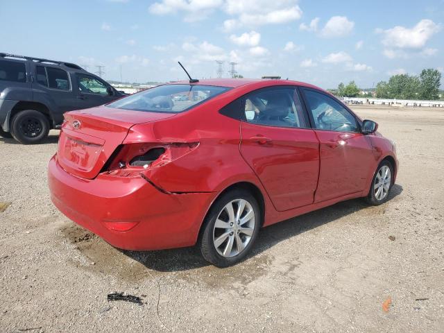  HYUNDAI ACCENT 2012 Czerwony
