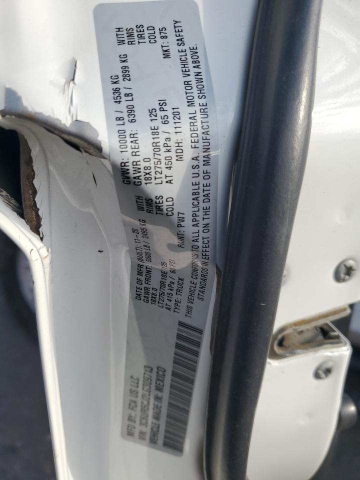 2020 Ram 2500 Tradesman VIN: 3C6UR5CJ2LG309713 Lot: 66220435