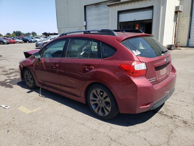  SUBARU IMPREZA 2016 Бордовый