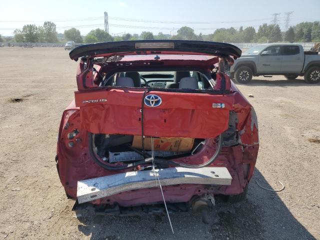  TOYOTA PRIUS 2012 Red