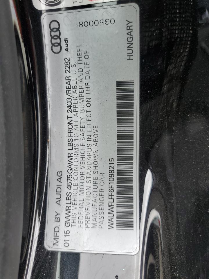 2015 Audi A3 Prestige S-Line VIN: WAUWFLFF6F1098215 Lot: 64020845