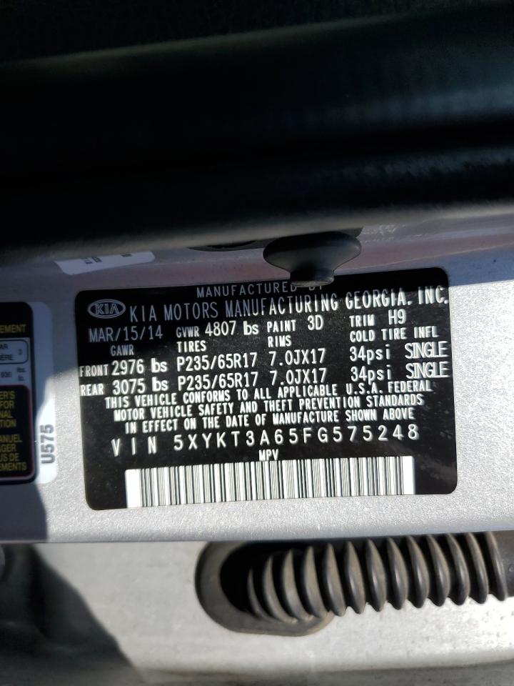 2015 Kia Sorento Lx VIN: 5XYKT3A65FG575248 Lot: 65328395
