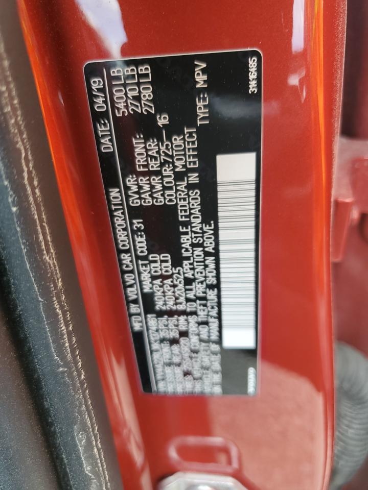 2019 Volvo Xc60 T6 Inscription VIN: YV4A22RLXK1374861 Lot: 62868245