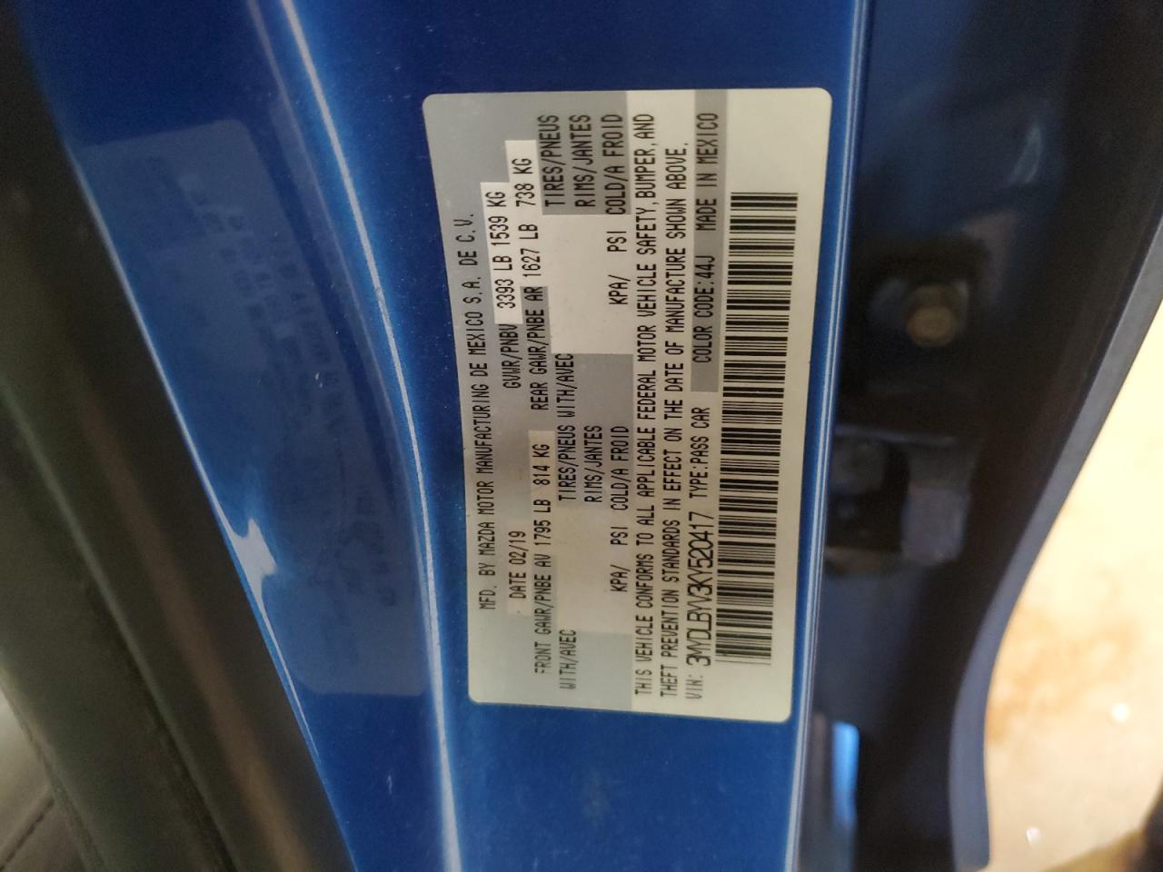 2019 Toyota Yaris L VIN: 3MYDLBYV3KY520417 Lot: 64668035