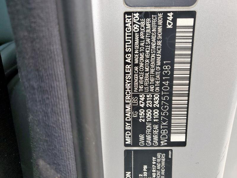 2005 MERCEDES-BENZ CLK 500
