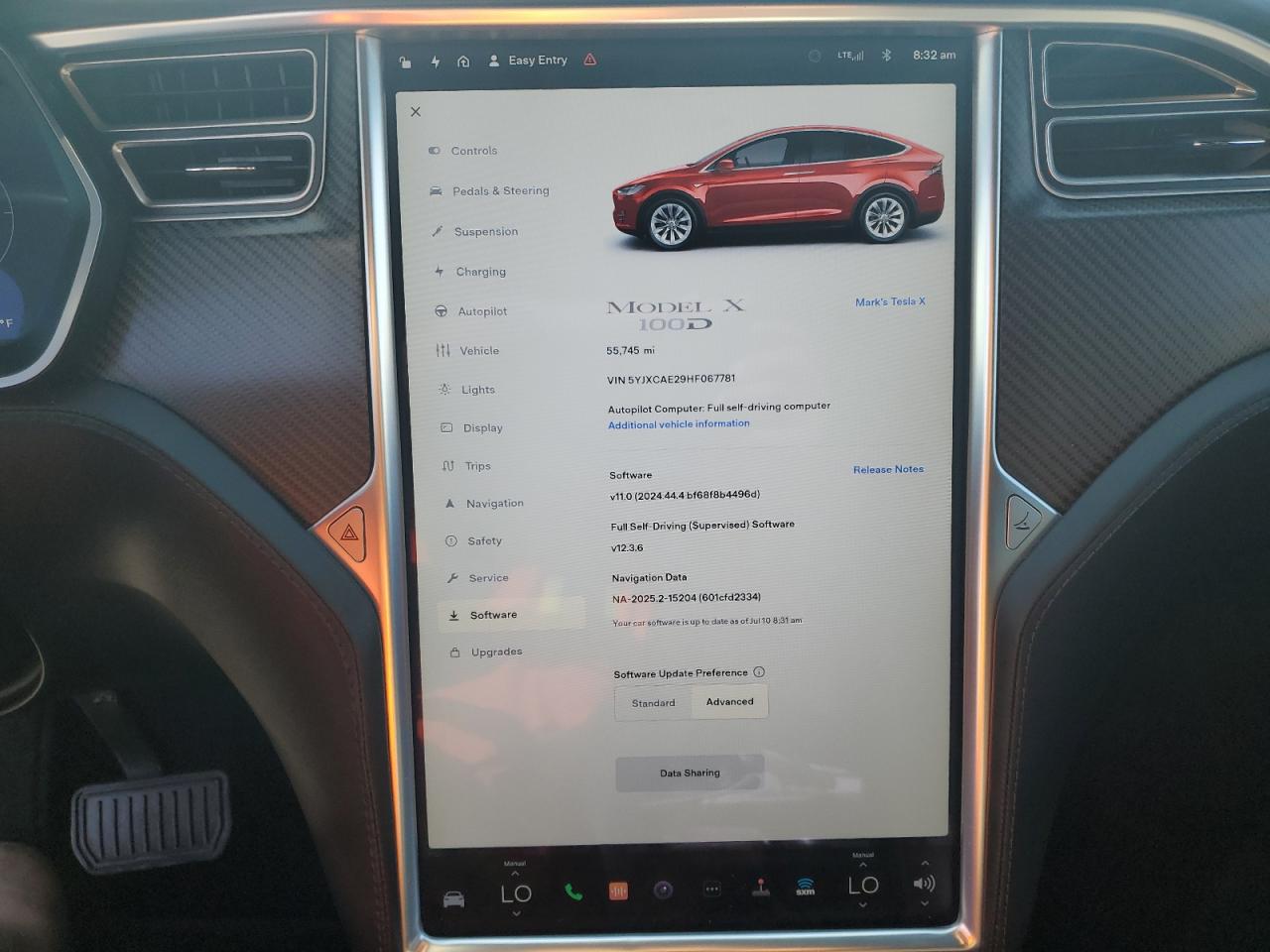 2017 Tesla Model X VIN: 5YJXCAE29HF067781 Lot: 63520625