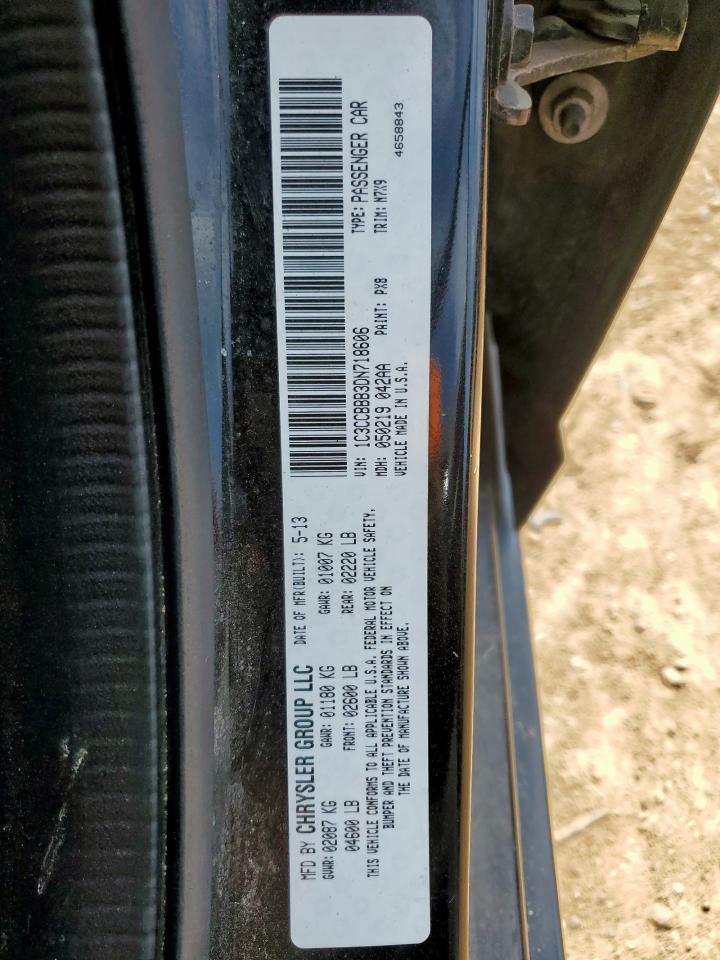 2013 Chrysler 200 Touring VIN: 1C3CCBBB3DN718606 Lot: 64169755