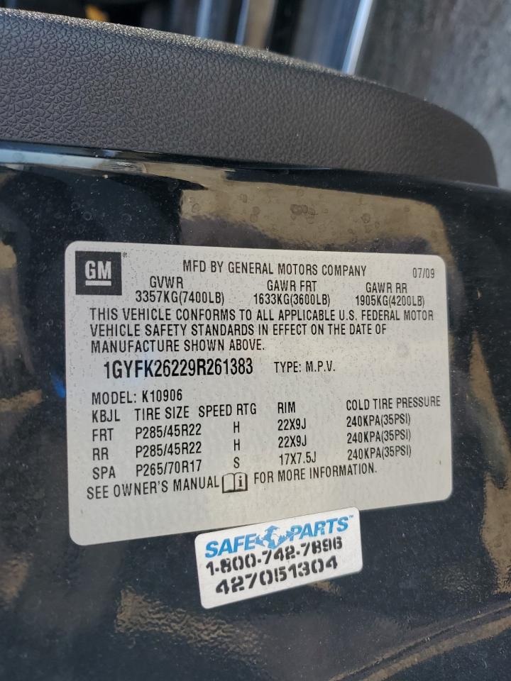 2023 Cadillac Escalade Esv Luxury VIN: 1GYFK26229R261383 Lot: 58985875