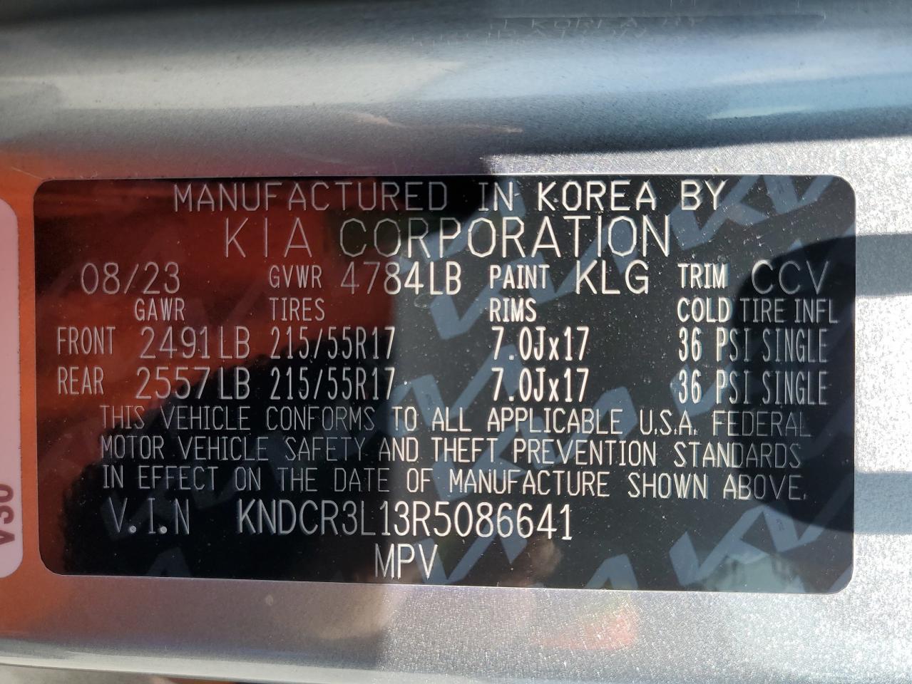 kndcr3l13r5086641 KNDCR3L13R5086641 2024 Kia Niro Wind