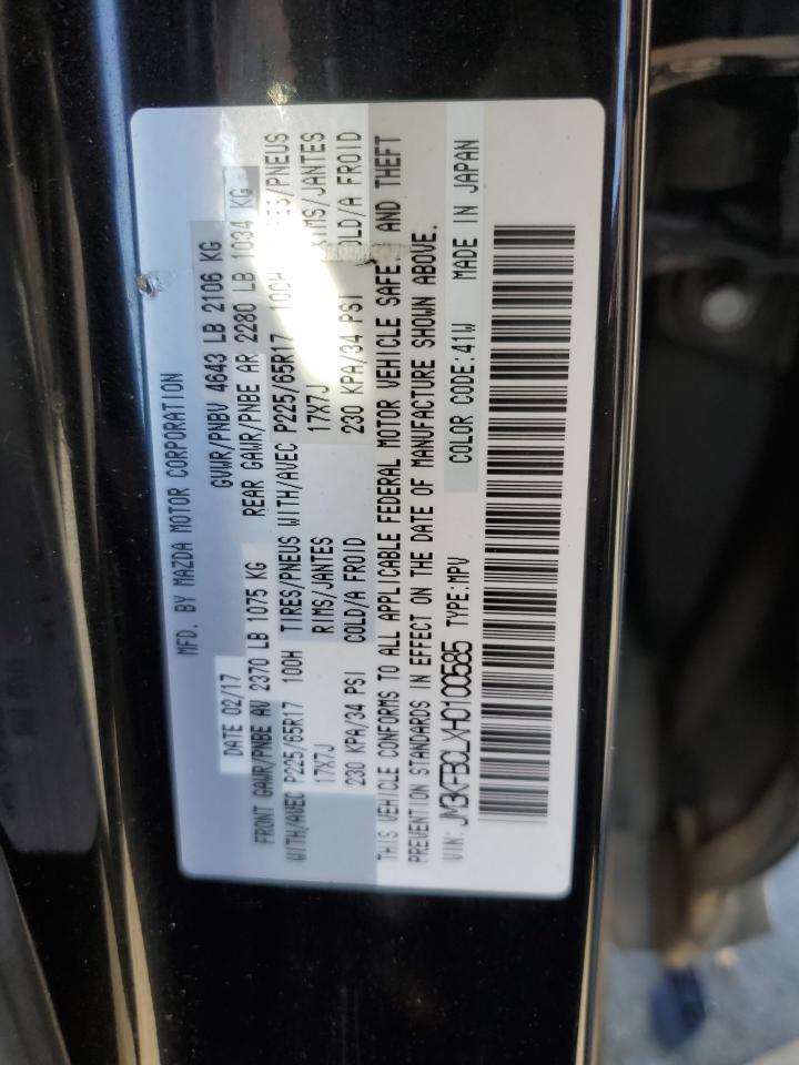 2017 Mazda Cx-5 Touring VIN: JM3KFBCLXH0100585 Lot: 64457715