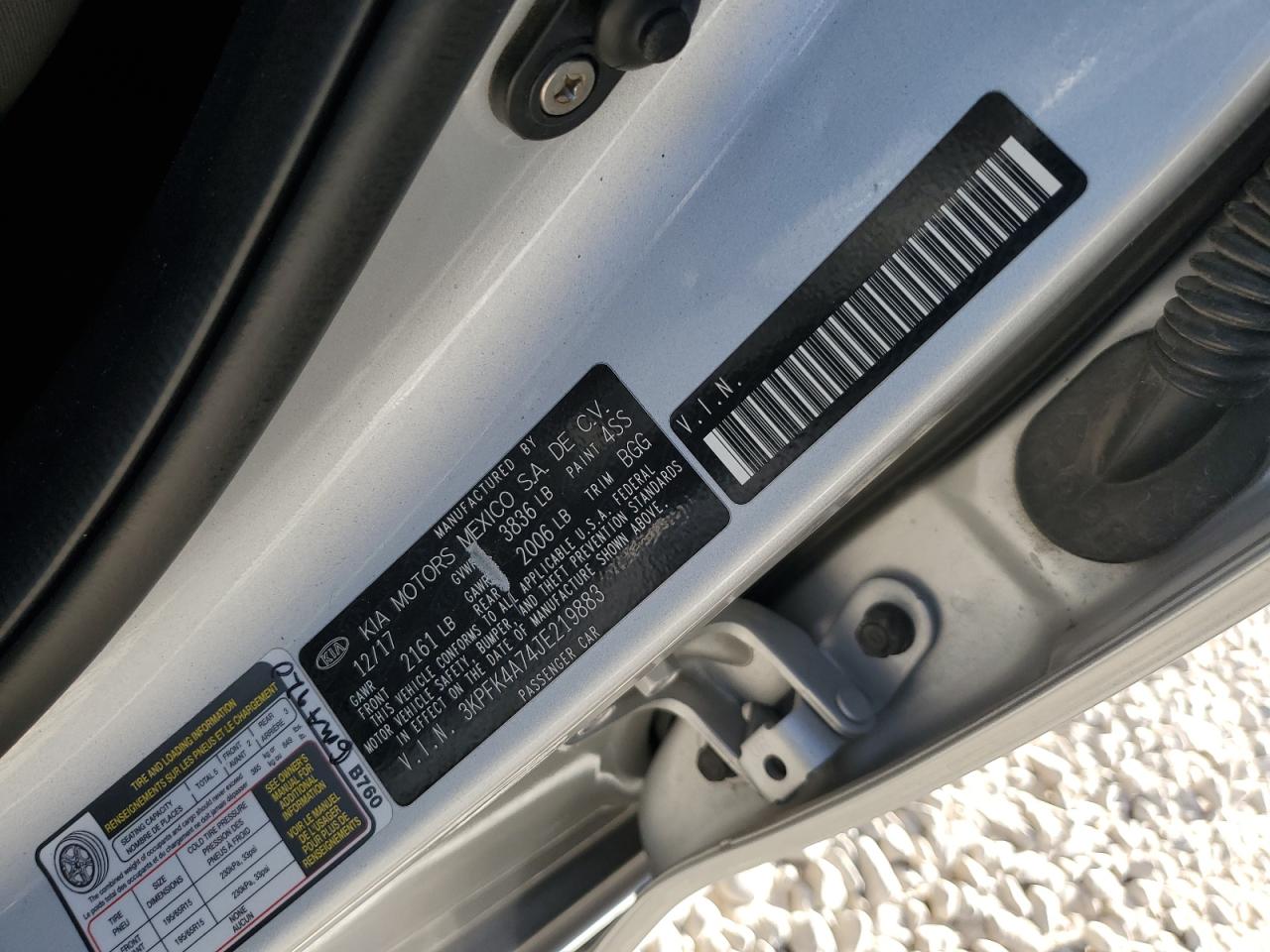 2018 Kia Forte Lx VIN: 3KPFK4A74JE219883 Lot: 66542995