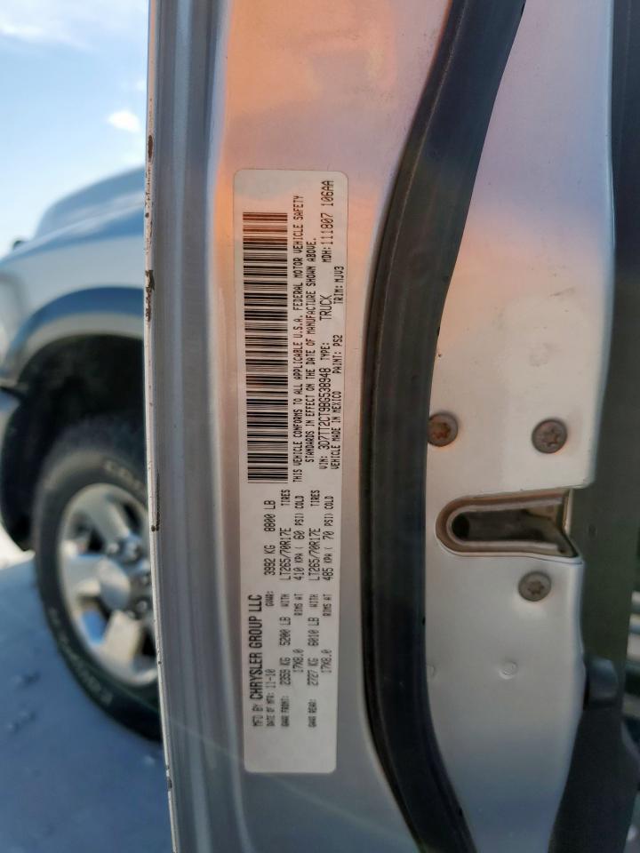 2011 Dodge Ram 2500 VIN: 3D7TT2CT9BG538948 Lot: 63840375