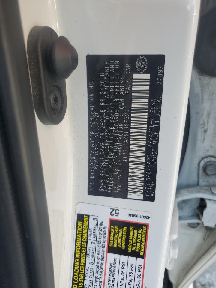 4T1G11AK9LU973291 2020 Toyota Camry Se