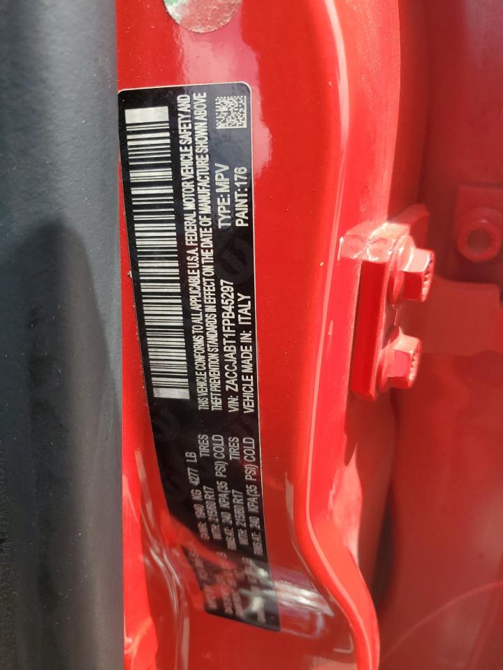 2015 Jeep Renegade Latitude VIN: ZACCJABT1FPB45297 Lot: 64717825