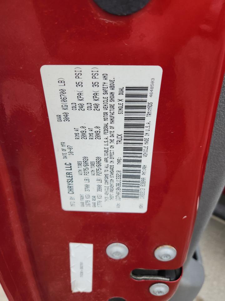 2008 Dodge Ram 1500 St VIN: 1D7HA18N38J133210 Lot: 65538985