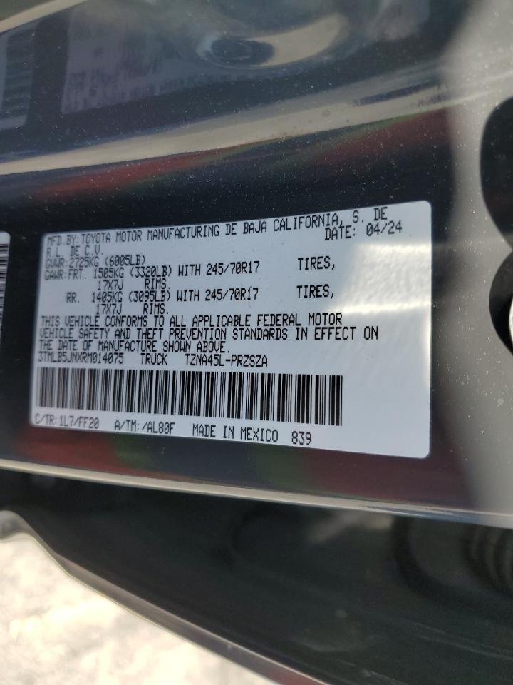 2024 Toyota Tacoma Double Cab VIN: 3TMLB5JNXRM014075 Lot: 65265985