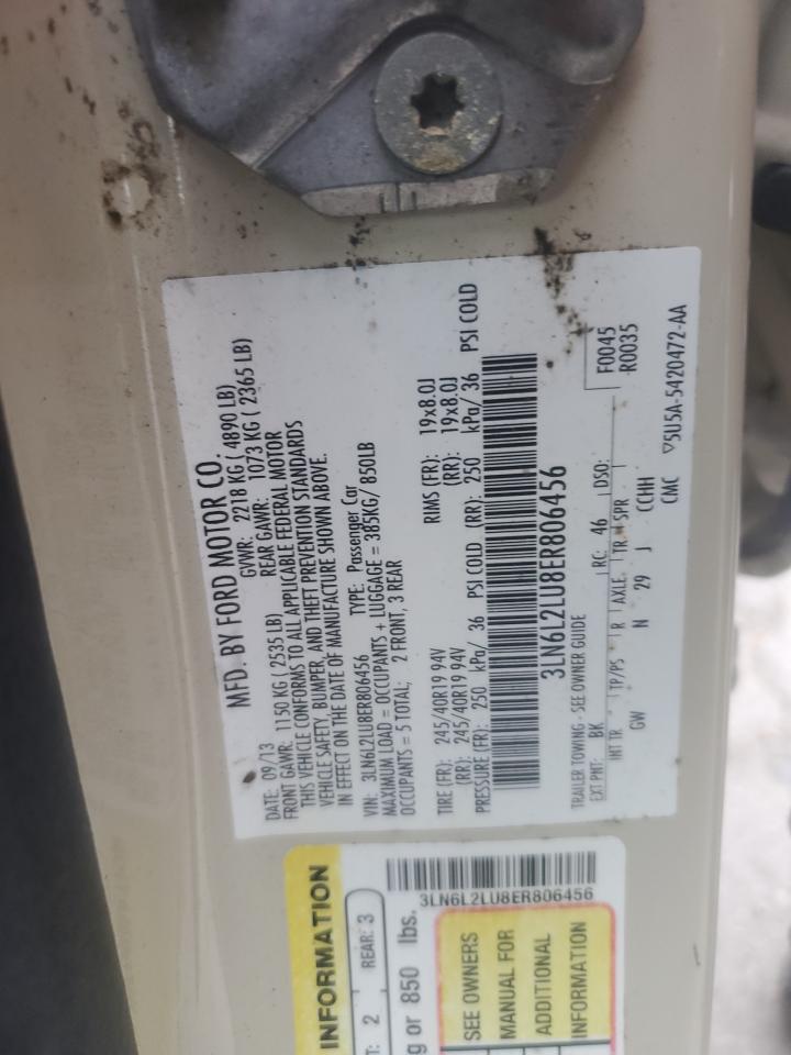 2014 Lincoln Mkz Hybrid VIN: 3LN6L2LU8ER806456 Lot: 65337575