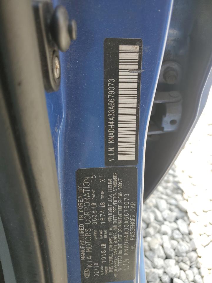 2010 Kia Rio Lx VIN: KNADH4A33A6679073 Lot: 62856915