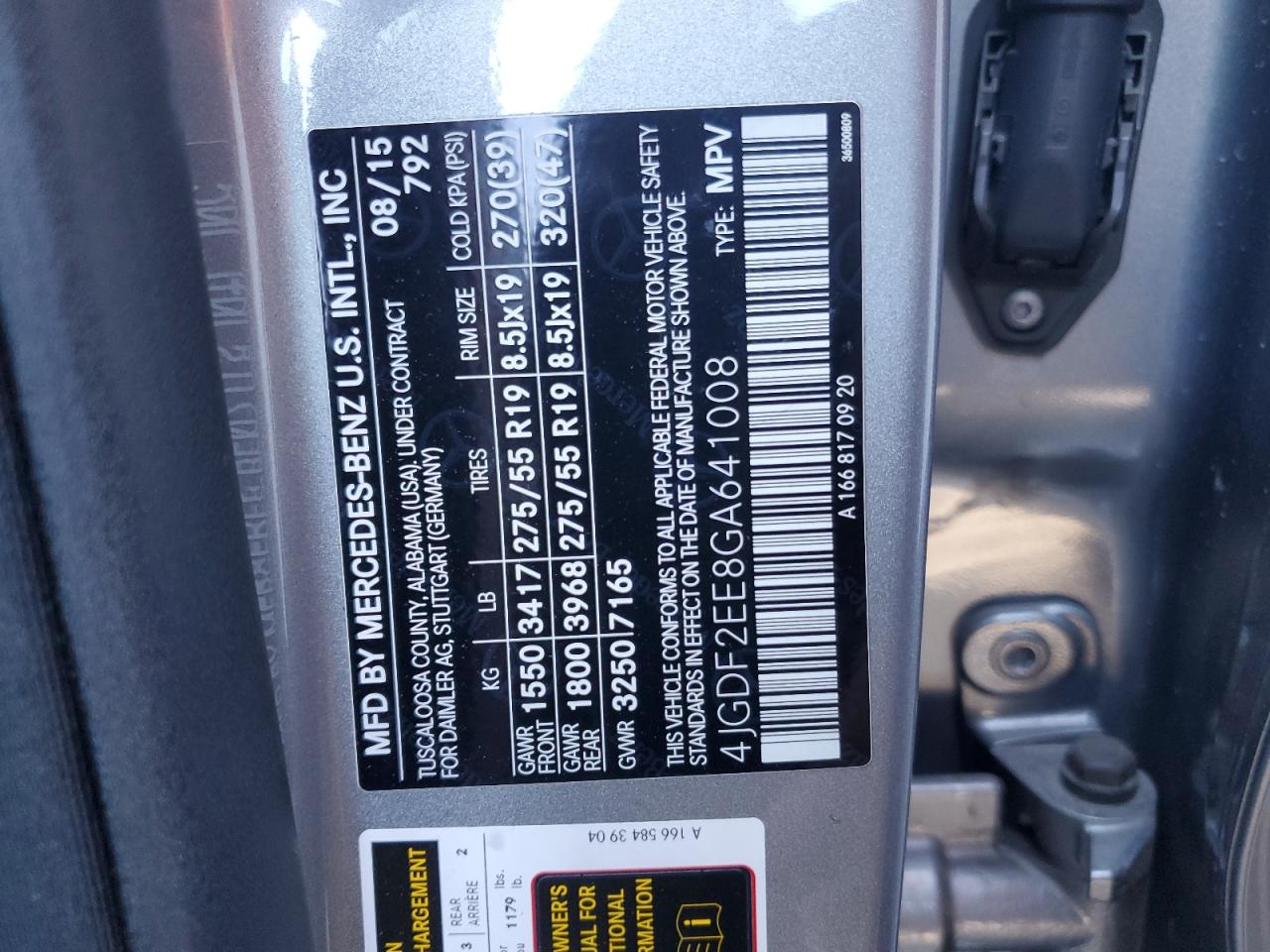 4JGDF2EE8GA641008 2016 Mercedes-Benz Gl 350 Bluetec