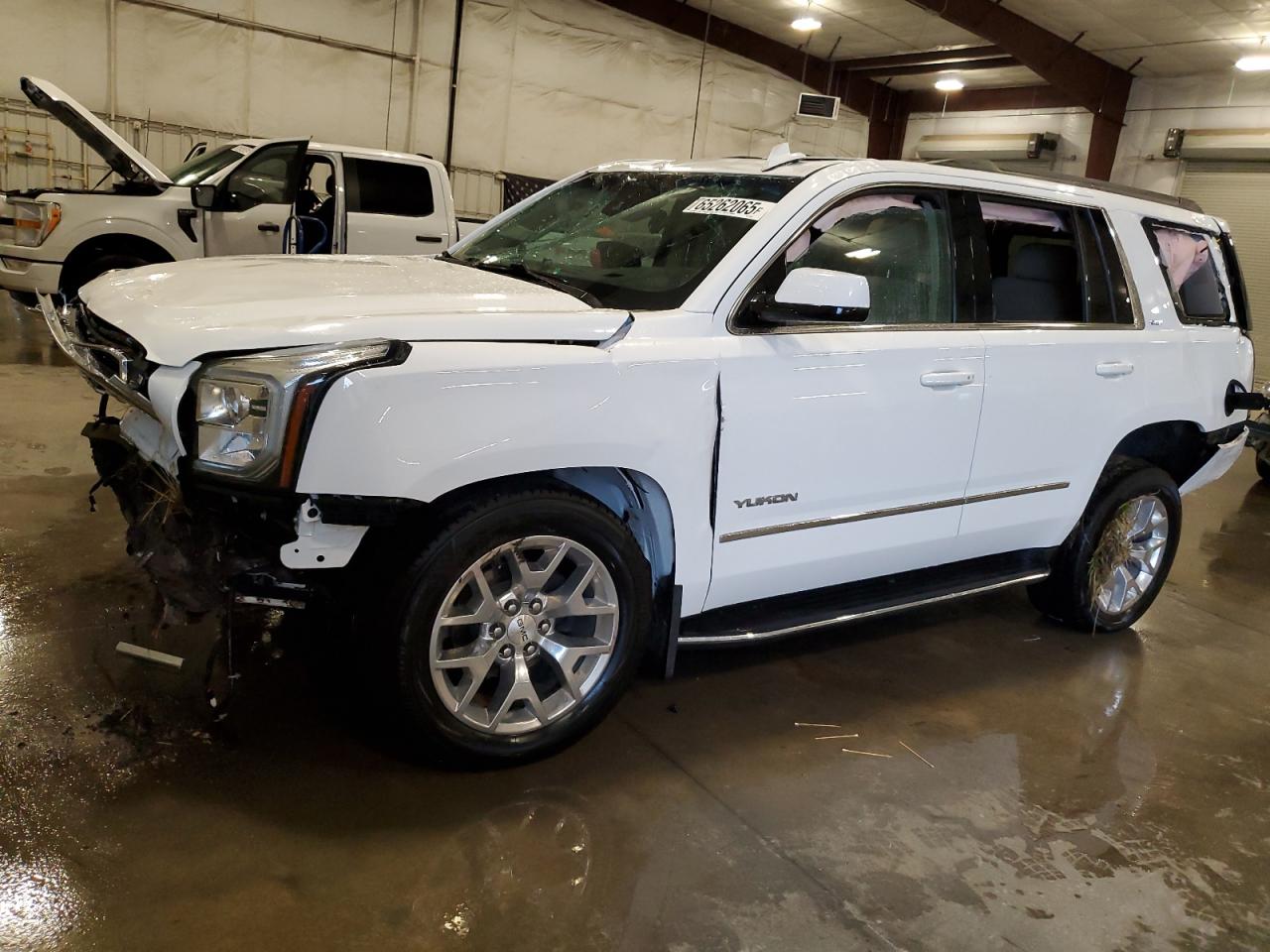 2019 GMC Yukon Slt white null gasoline 1GKS2BKC4KR356153 photo #1