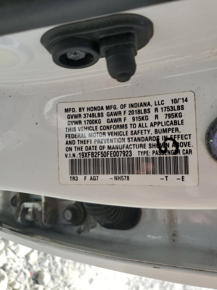 2015 Honda Civic Lx VIN: 19XFB2F50FE007923 Lot: 65341065