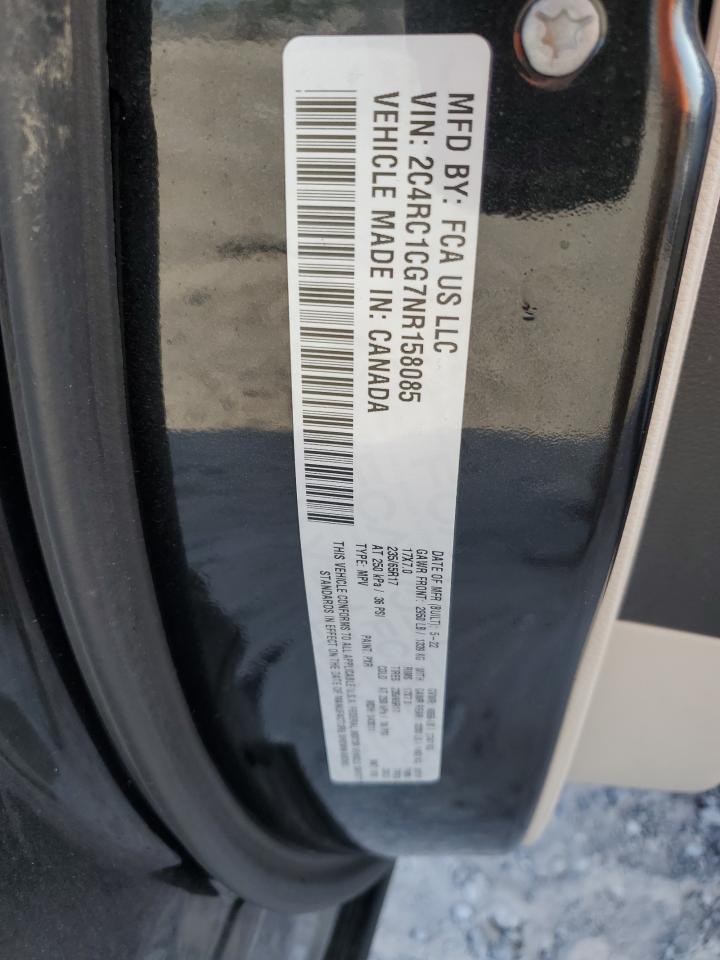 2022 Chrysler Voyager Lx VIN: 2C4RC1CG7NR158085 Lot: 65051935