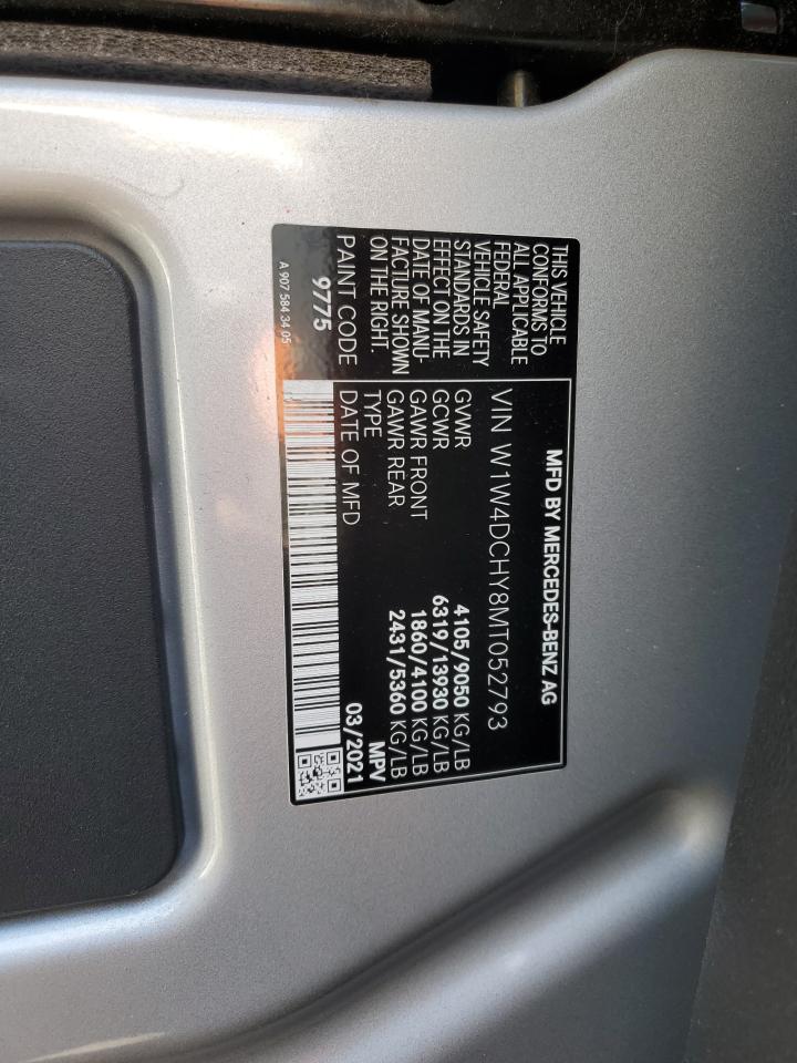 2021 Mercedes Benz Sprinter 2 - Trucks Expeditor Truck VIN: W1W4DCHY8MT052793 Lot: 63413665