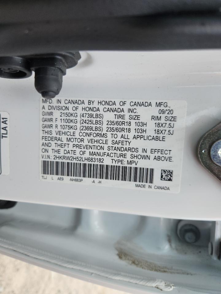 2020 Honda Cr-V Ex VIN: 2HKRW2H52LH683182 Lot: 64994875