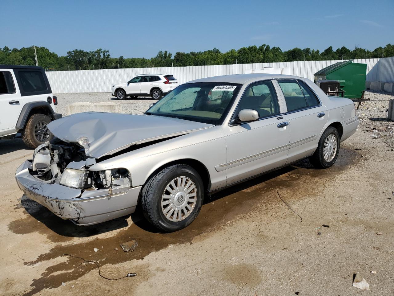 2007 Mercury Grand Marquis Ls silver sedan flexible 2MEFM75V57X639710 photo #1
