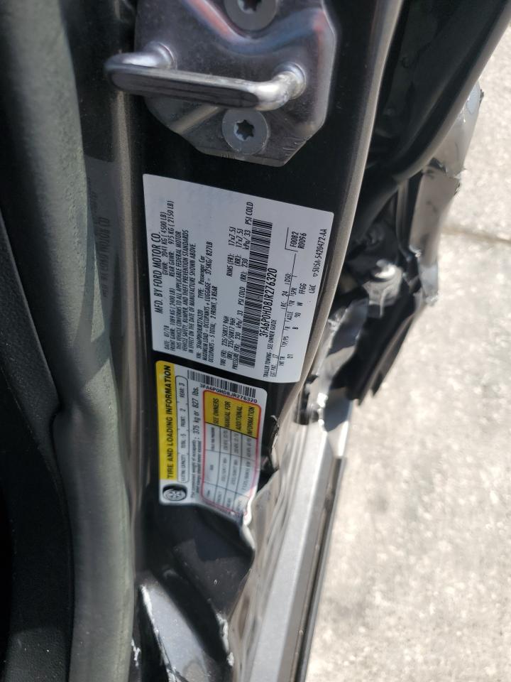 2018 Ford Fusion Se VIN: 3FA6P0HD8JR276320 Lot: 63496235