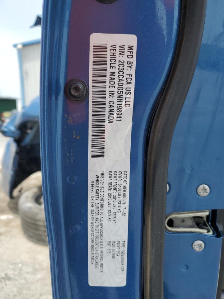 2022 Chrysler 300 Touring L VIN: 2C3CCADG5NH198941 Lot: 65418525