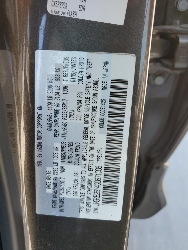 2016 Mazda Cx-5 Sport VIN: JM3KE2BY4G0871008 Lot: 64983875