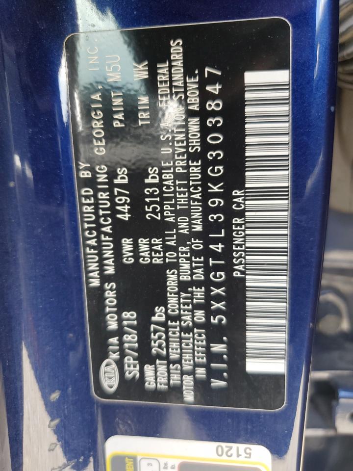 2019 Kia Optima Lx VIN: 5XXGT4L39KG303847 Lot: 63325215