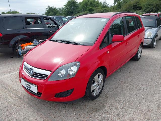 2012 VAUXHALL ZAFIRA EXC for sale at Copart SANDWICH