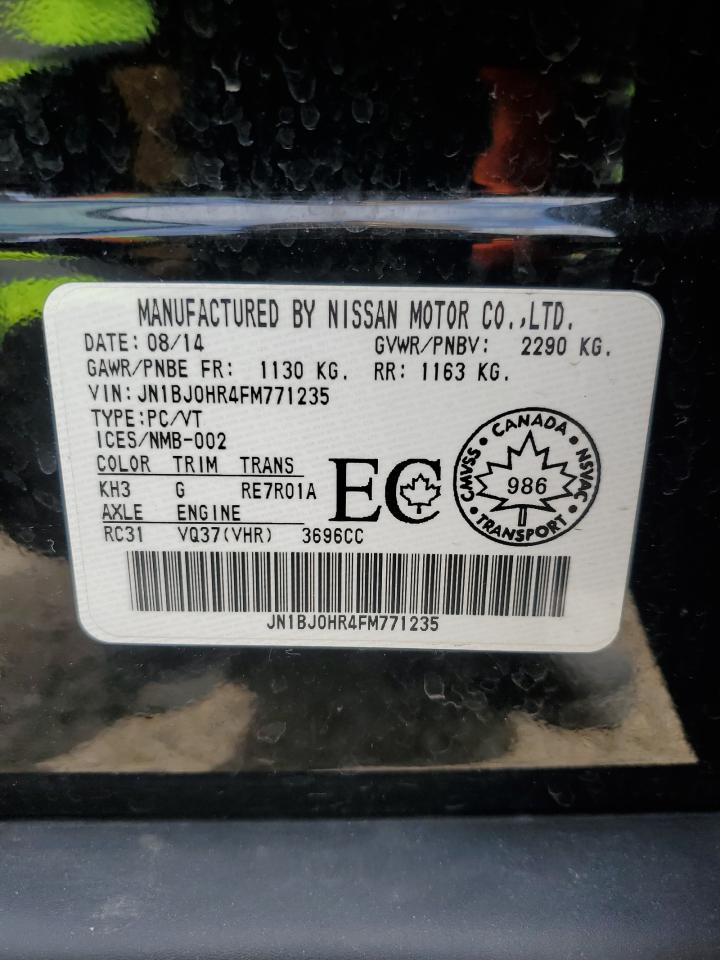 2015 Infiniti Qx50 VIN: JN1BJ0HR4FM771235 Lot: 63281225