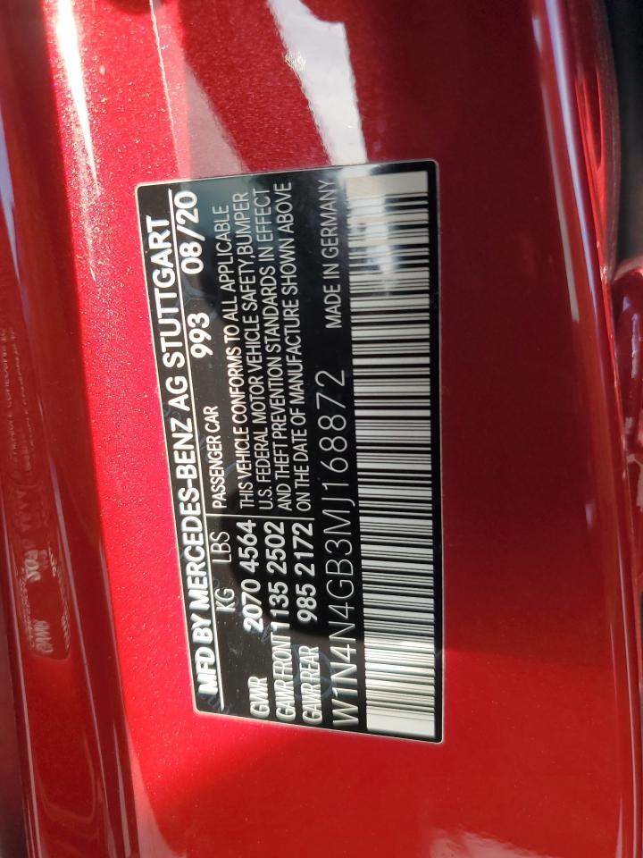 2021 Mercedes-Benz Gla 250 VIN: W1N4N4GB3MJ168872 Lot: 63553145