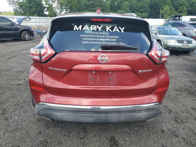  NISSAN MURANO 2016 Czerwony