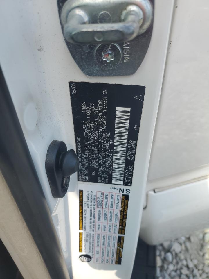 2006 Toyota 4Runner Sr5 VIN: JTEZU14RX68064112 Lot: 64211995