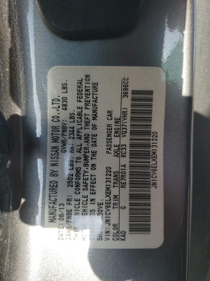 2014 Infiniti Q60 Journey VIN: JN1CV6ELXEM131220 Lot: 62190945
