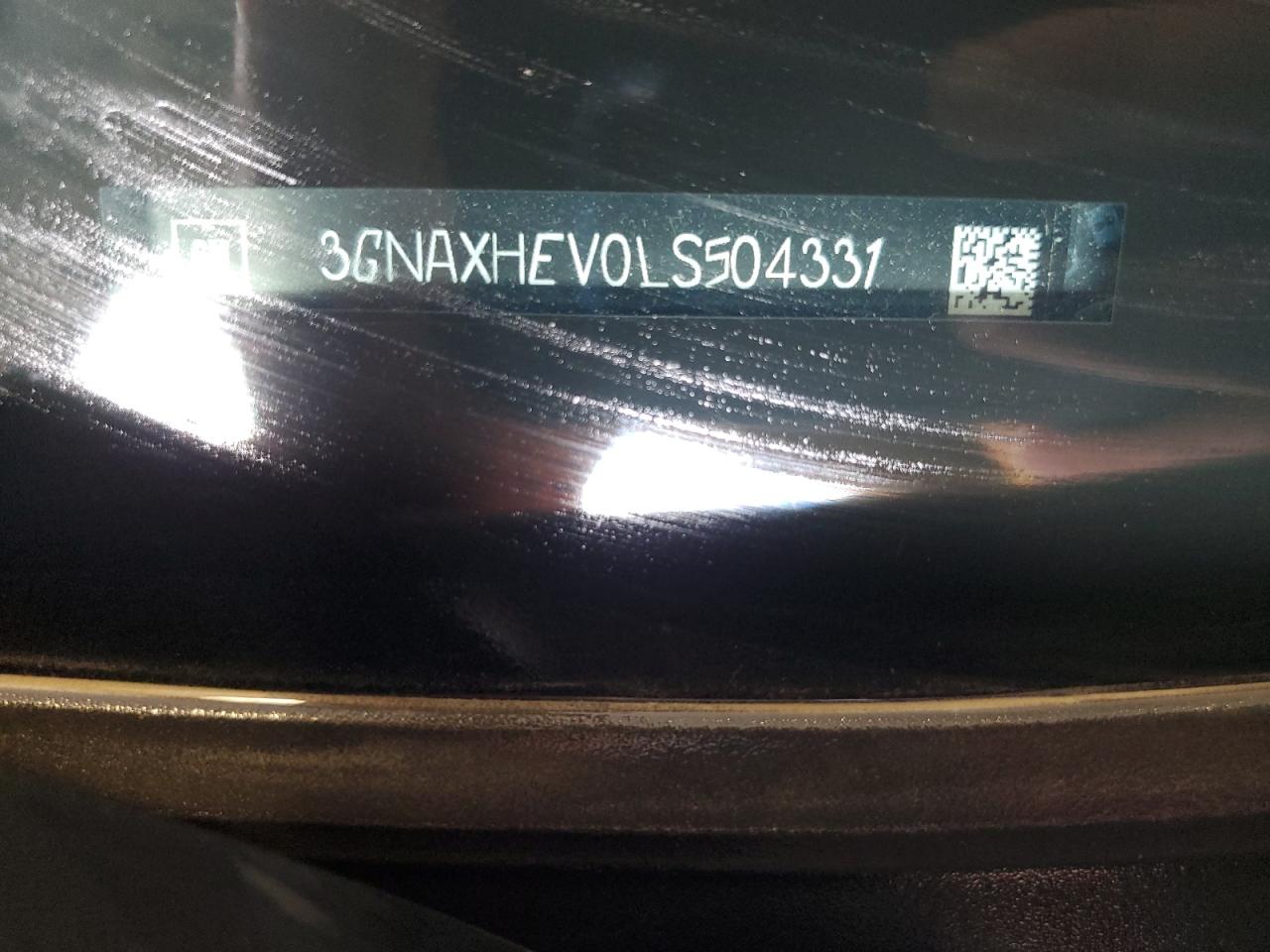 2020 Chevrolet Equinox Ls VIN: 3GNAXHEV0LS504331 Lot: 64501275
