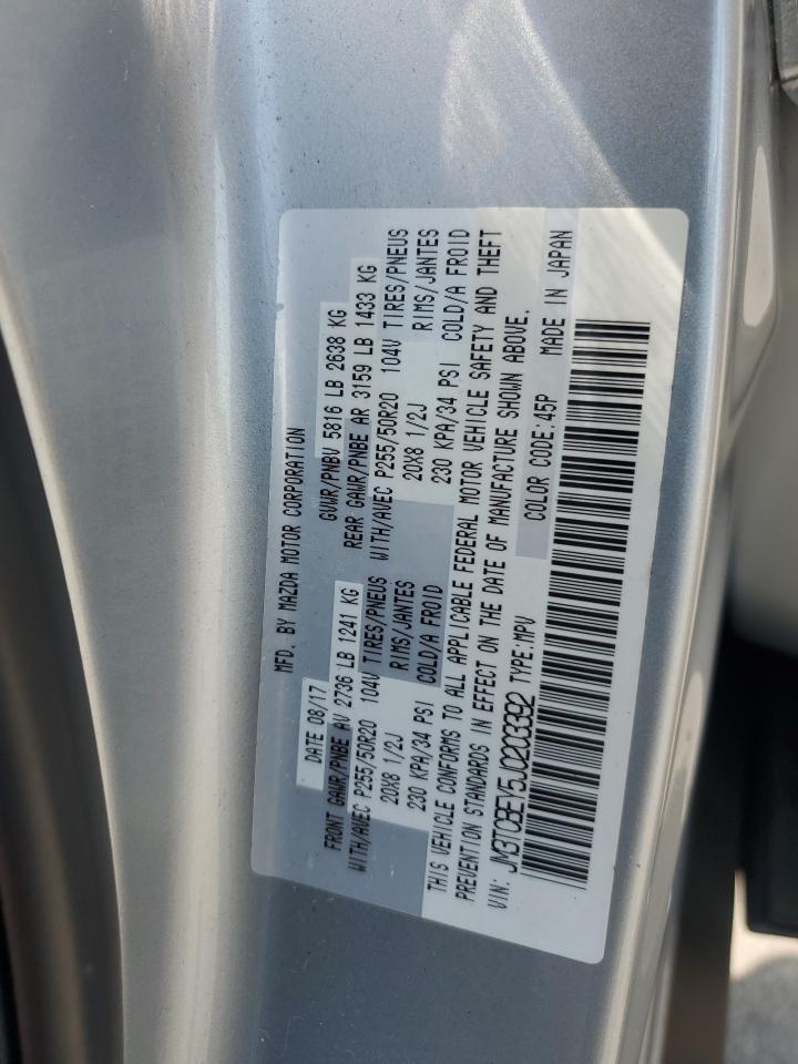 2018 Mazda Cx-9 Signature VIN: JM3TCBEY5J0203392 Lot: 64903085
