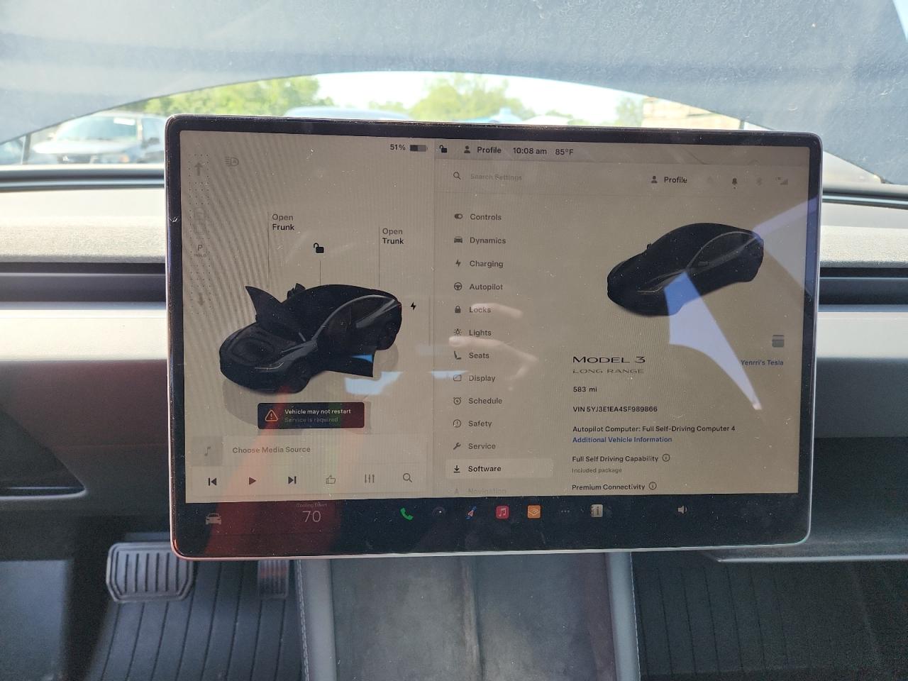 2025 Tesla Model 3 VIN: 5YJ3E1EA4SF989866 Lot: 63561905