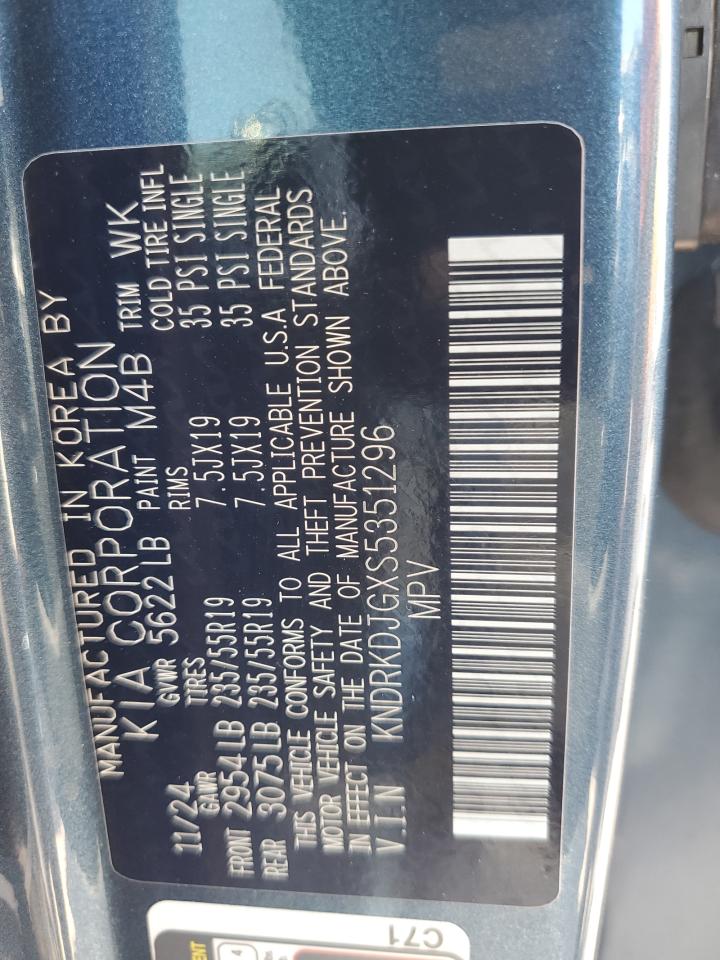 2025 Kia Sorento Sxp VIN: KNDRKDJGXS5351296 Lot: 65113365
