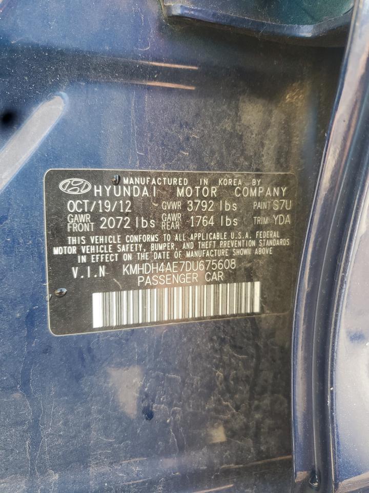 2013 Hyundai Elantra Gls VIN: KMHDH4AE7DU675608 Lot: 64774435