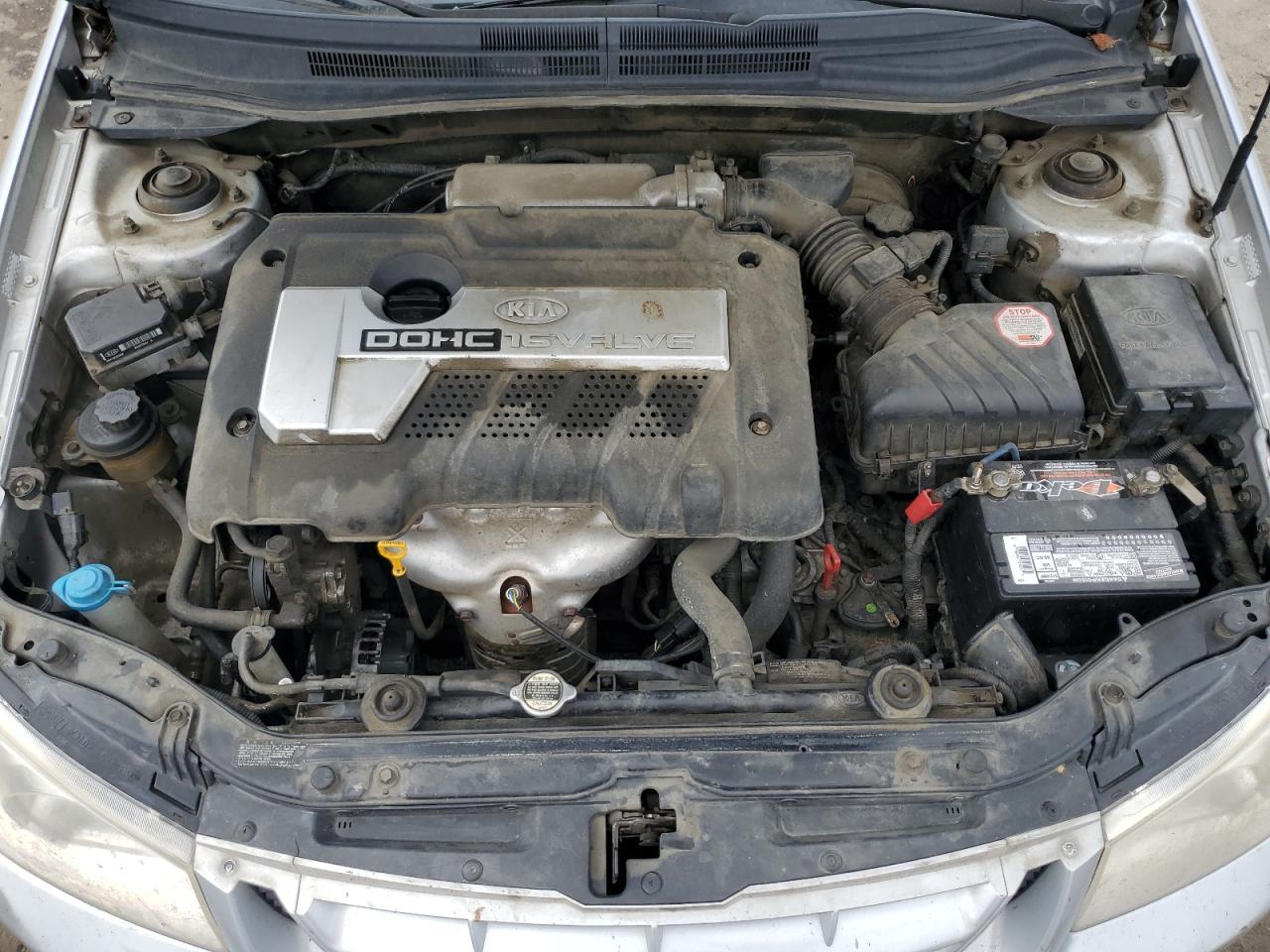2005 Kia Spectra Lx VIN: KNAFE121555100500 Lot: 62405245