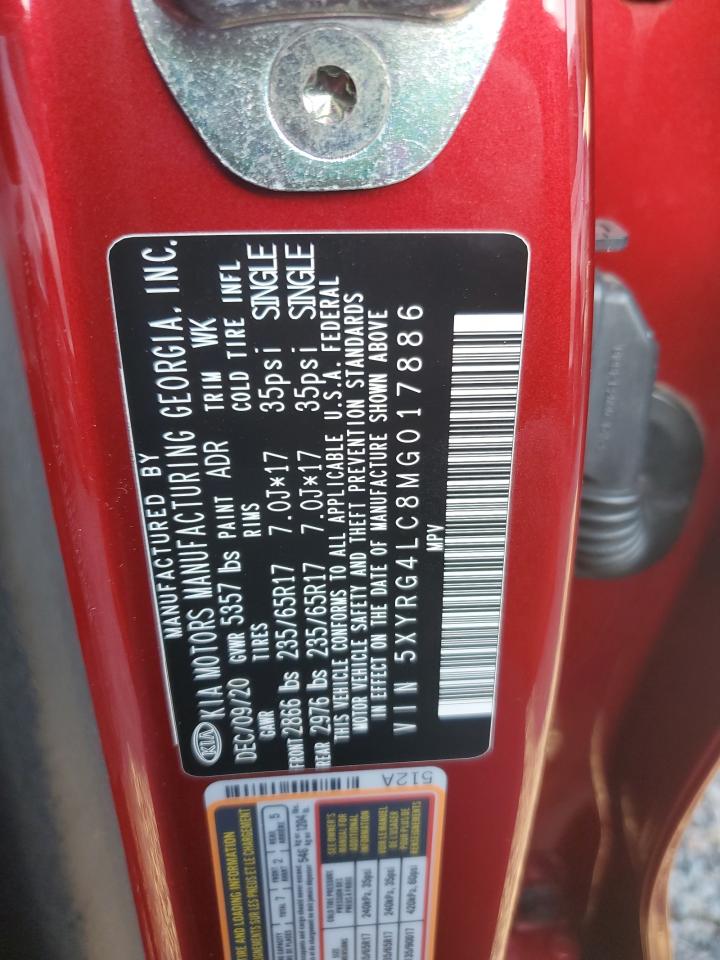 2021 Kia Sorento Lx VIN: 5XYRG4LC8MG017886 Lot: 64757465